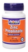 Zinc Picolinate 50 mg 60 caps Now
